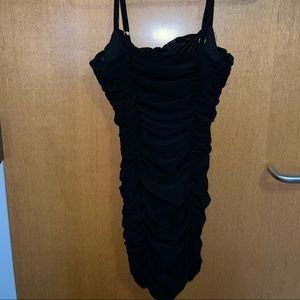 Black short ruffle dress , size small from Forever 21